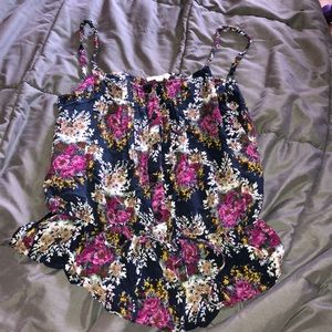 women's floral tank top